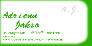 adrienn jakso business card